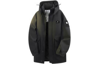 ZIAREL Puffer Jackets Unisex Detachable Hood Thickened Parka Puffer Jacket