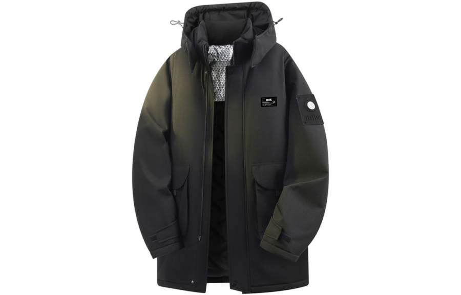 ZIAREL Puffer Jackets Unisex Detachable Hood Thickened Parka Puffer Jacket