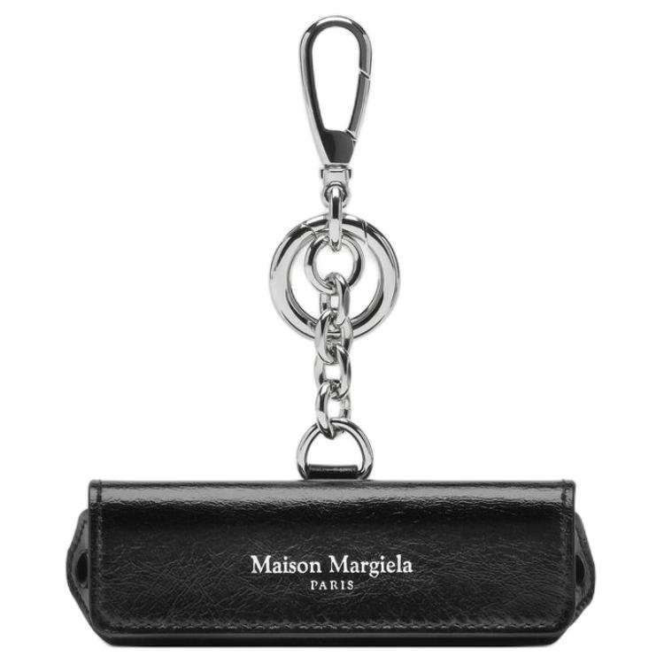 Maison Margiela Cow Leather & Brass & Synthetic Leather Bag Accessory Women's Black