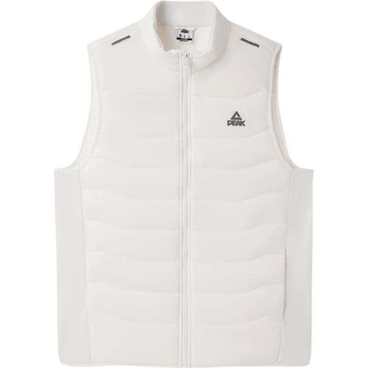 PEAK PEAK Vests Women's White Stand Collar Thin Other