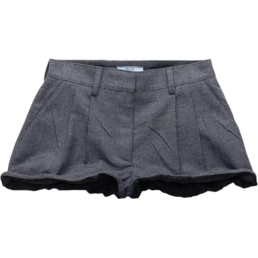 PRADA Prada Logo-Patch Shorts