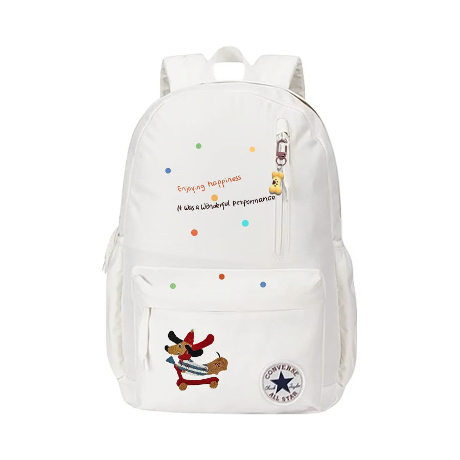 Converse Converse Polyester Print Craft Backpack Medium Unisex White