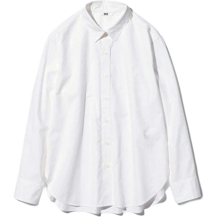 UNIQLO Shirts Women's White Lapel