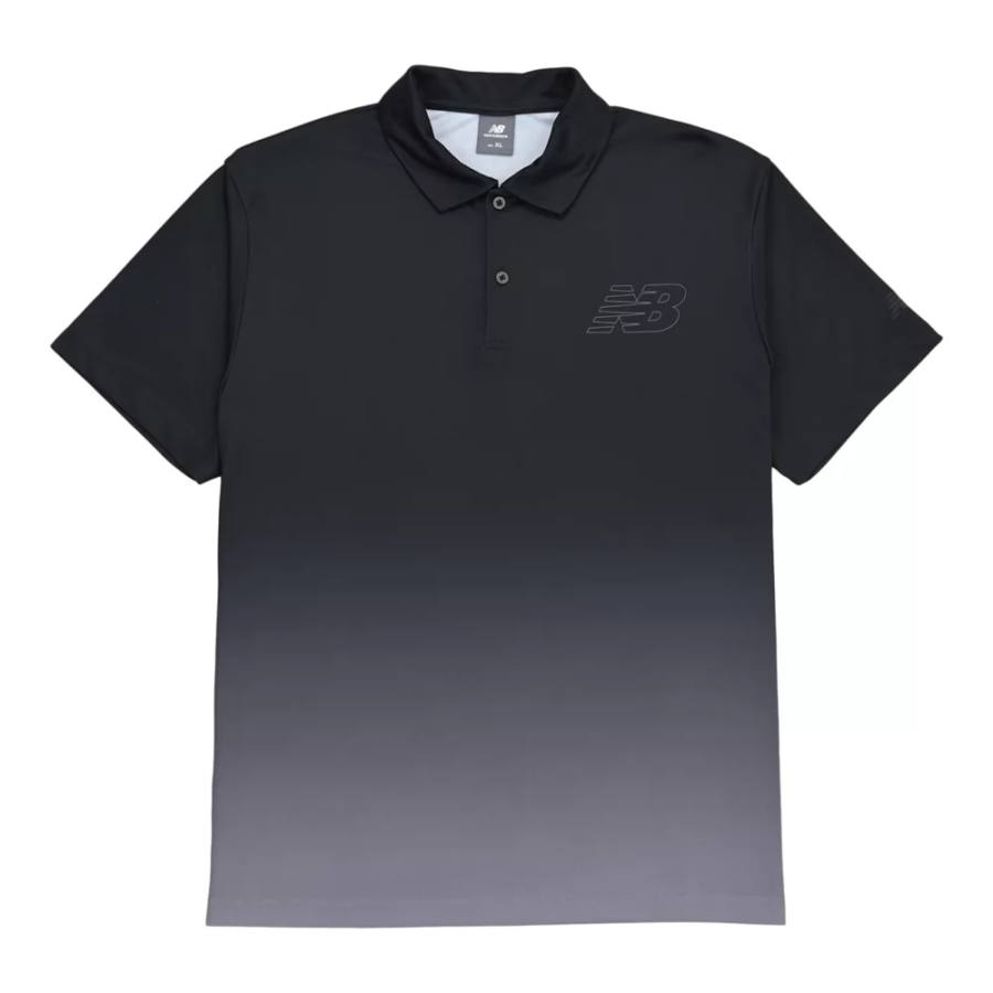 New Balance New Balance Polo Shirts Men's Black Polo Collar Moderate Straight Fit