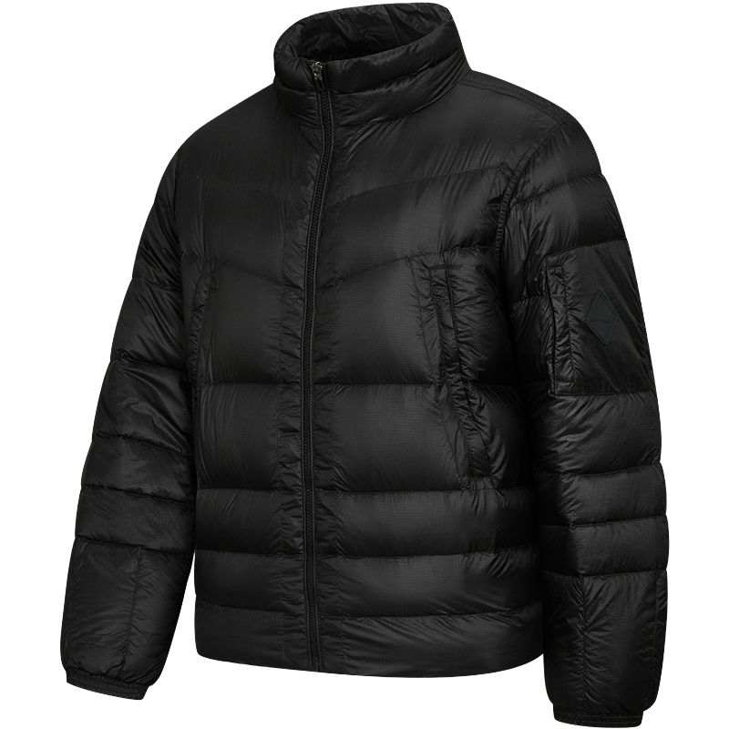 Saucony Down Jackets Men's Jet Black Stand Collar Lightweight