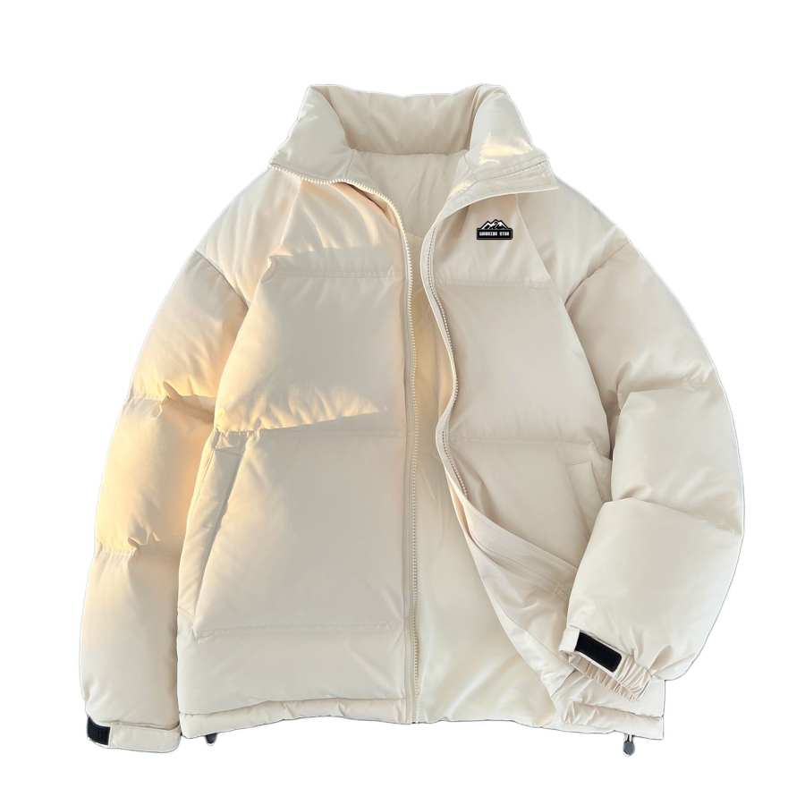 WARRIOR WARRIOR Down Jackets Women's Stand Collar Fleece Lined Quilted Down Jacket