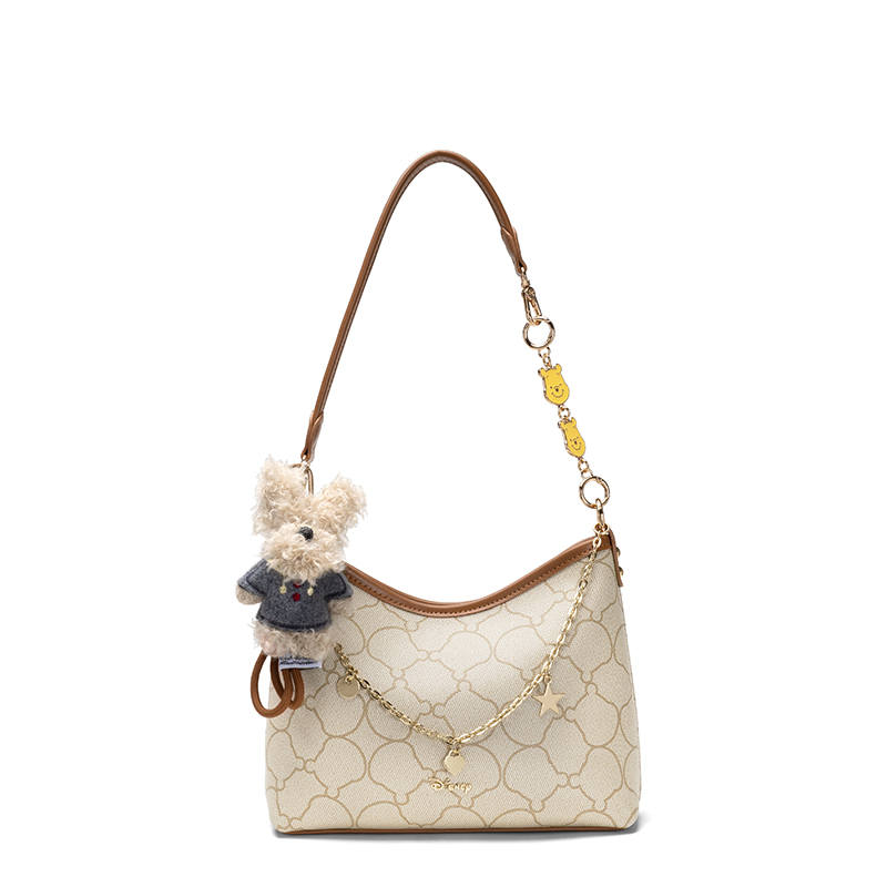 Disney PVC Shoulder Bag Women's Brown/Black