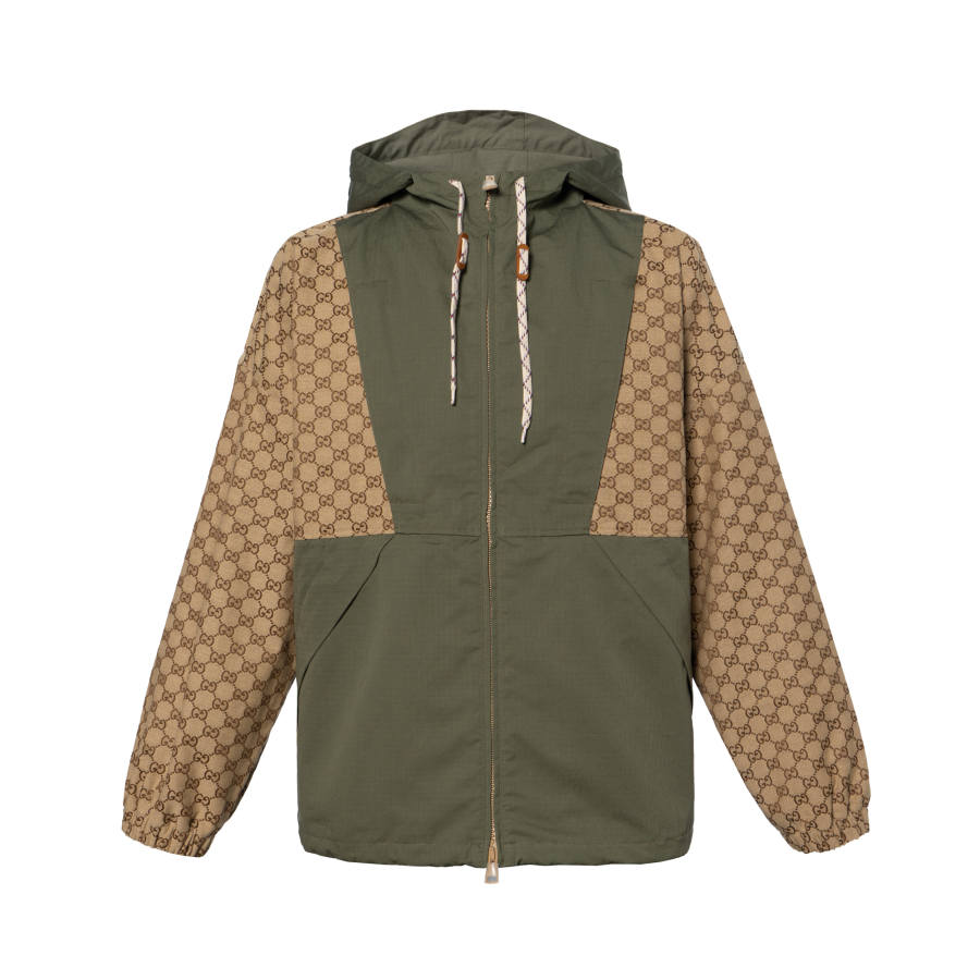 GUCCI Gucci Gg canvas hooded jacket
