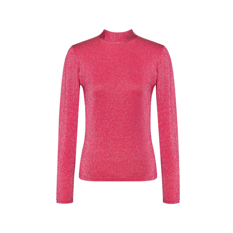 GUCCI Sweaters Women's Pink Turtleneck Moderate Cardigan