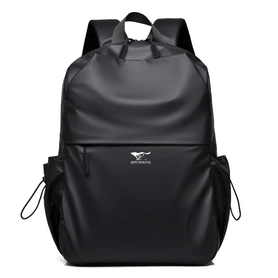 SEPTWOLVES SEPTWOLVES Fabric Backpack Men's Black