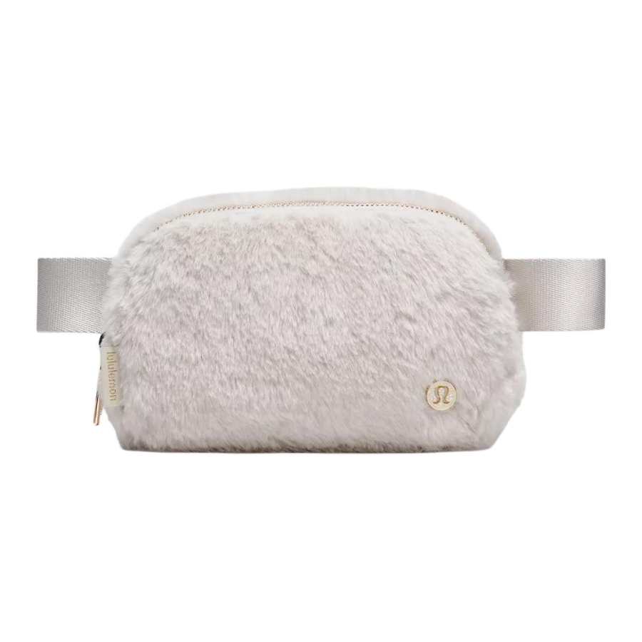 Lululemon Everywhere Polyester Fanny Pack Regular Women's Ivory With Gold