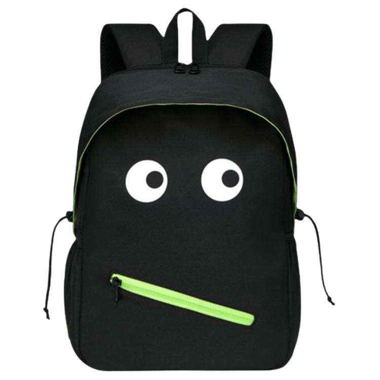 DUSENDAISHU Waterproof Fabric Backpack Unisex Black