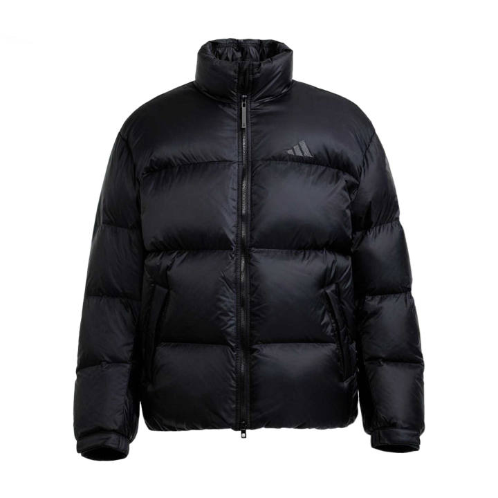 Adidas Adidas Down Jackets Men's Black Stand Collar Moderate
