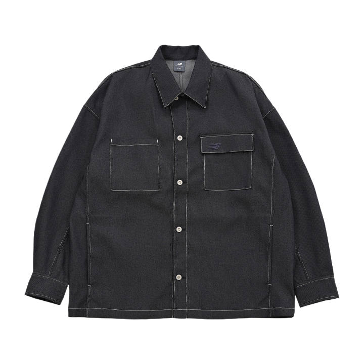 New Balance New Balance Denim Jackets Men's Marine Team Lapel Moderate