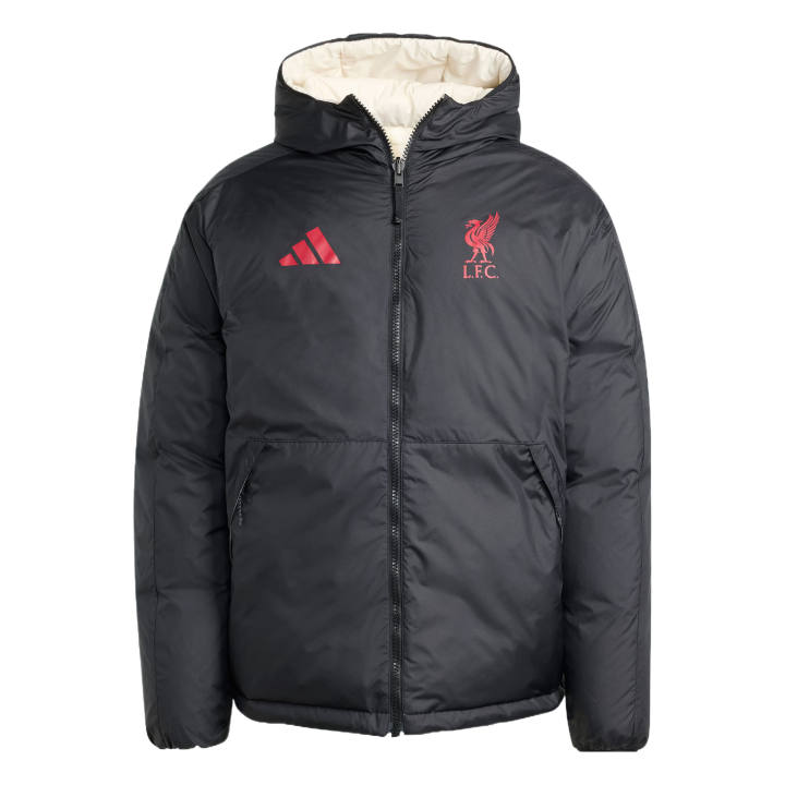 Adidas Adidas Down Jackets Men's Black/Wonder White Hooded Moderate
