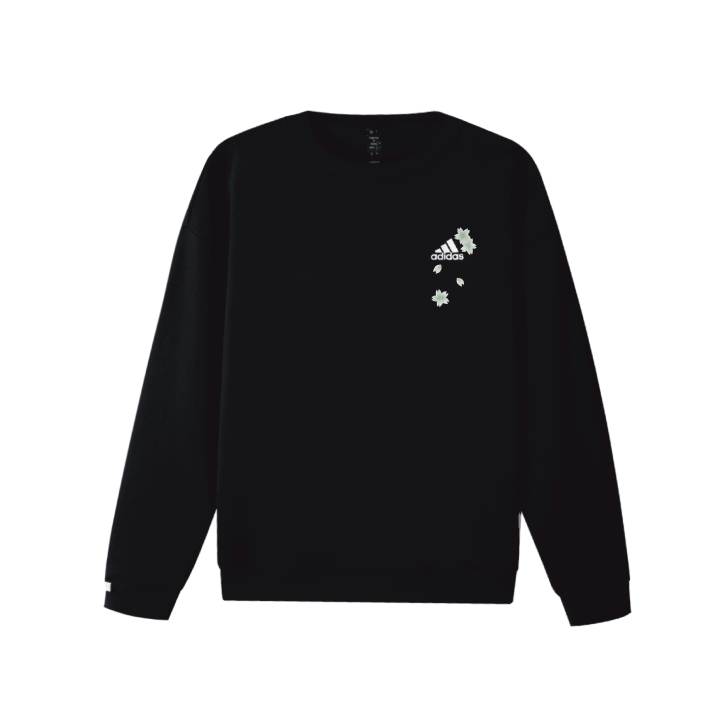 Adidas Adidas LABEL Sweatshirts Unisex Black Crew Neck Moderate Regular