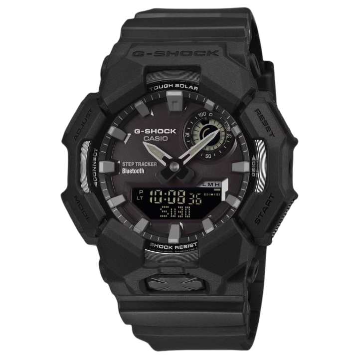 CASIO CASIO GA B010 Collection Solar Quartz Movement Resin Strap Watch Men's Watches Black Dial