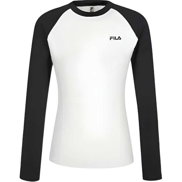FILA Raglan Sleeve T Shirt Women's Gray White