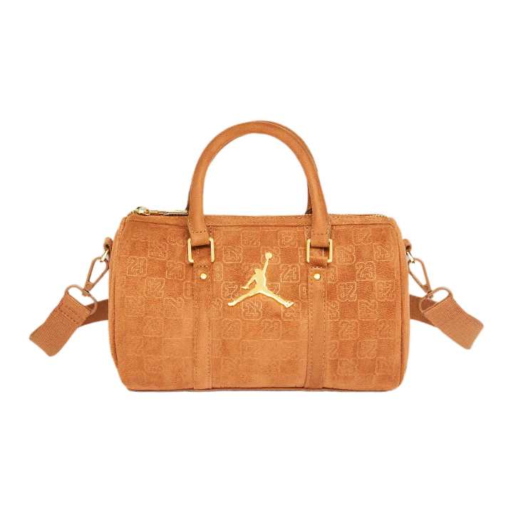 Jordan Jordan Monogram Polyester One Shoulder Handbag Unisex Brown