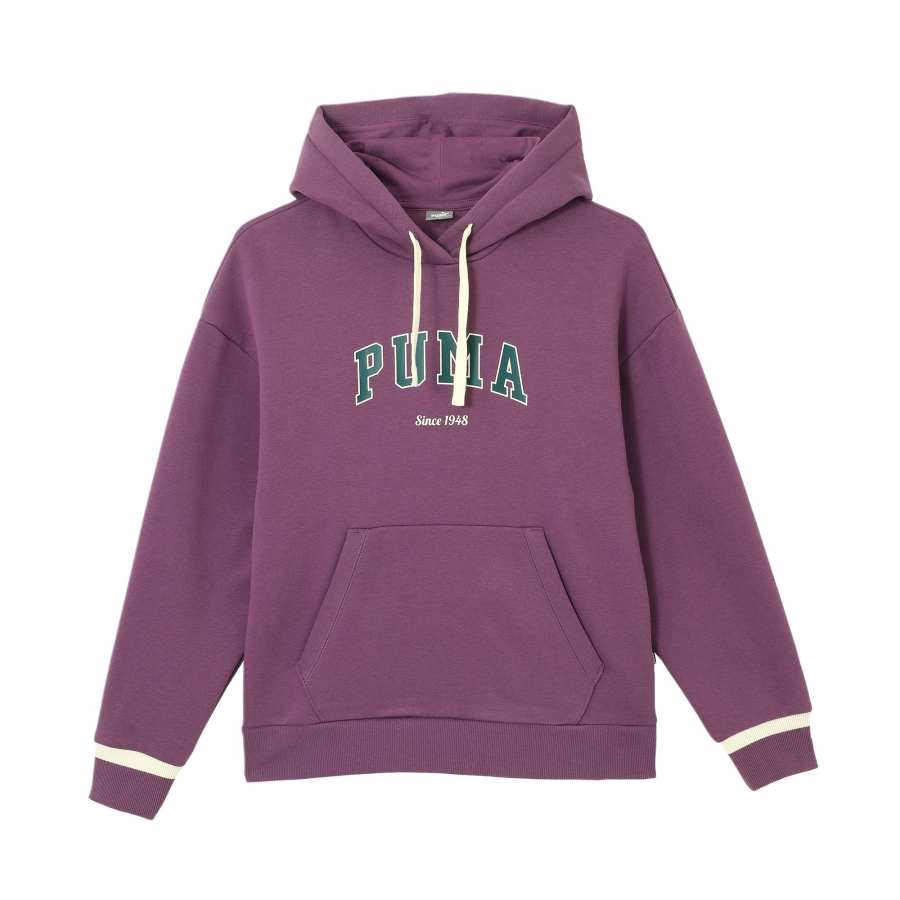 PUMA FW25 Varsity 2.0 Sports Fleece Lined Hooded Pullover Long Sleeved Sweatshirt Women's