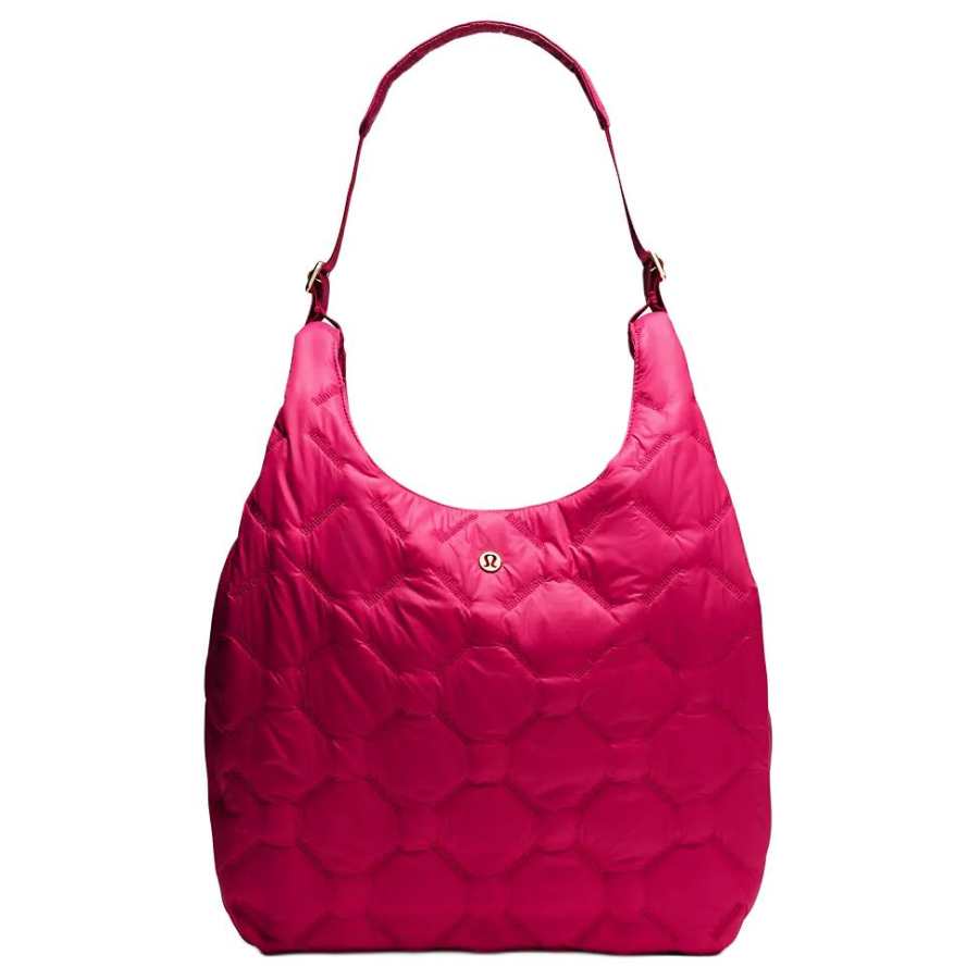 Lululemon Quilty Pleasures Polyester Shoulder Bag Women's Berry