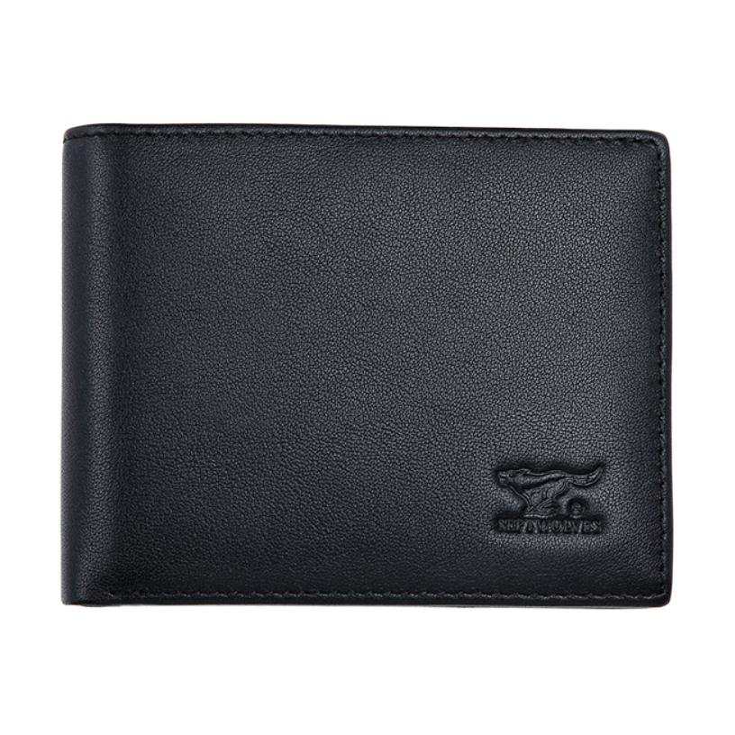 SEPTWOLVES SEPTWOLVES Cow Leather Wallet Men's Black