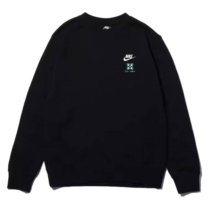 Nike Nike Sweatshirts Unisex Black Crew Neck Moderate Regular