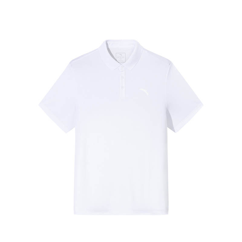 ANTA T Shirts Men's Pure White 9 Polo Collar