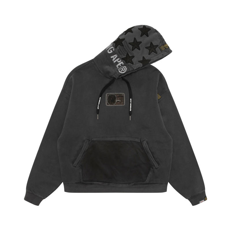 Aape Aape appliqué hooded sweater