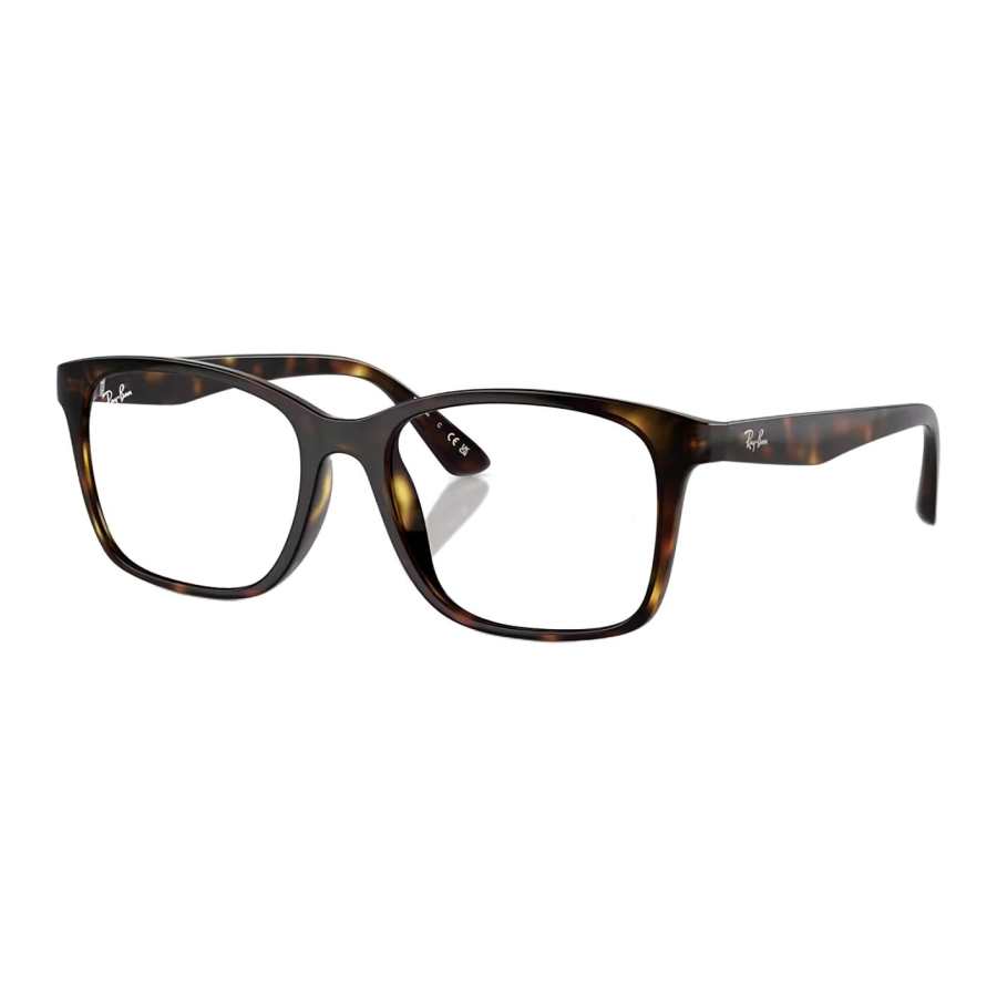 RayBan RayBan Plate Frame Square Prescription Glasses Unisex Tortoiseshell