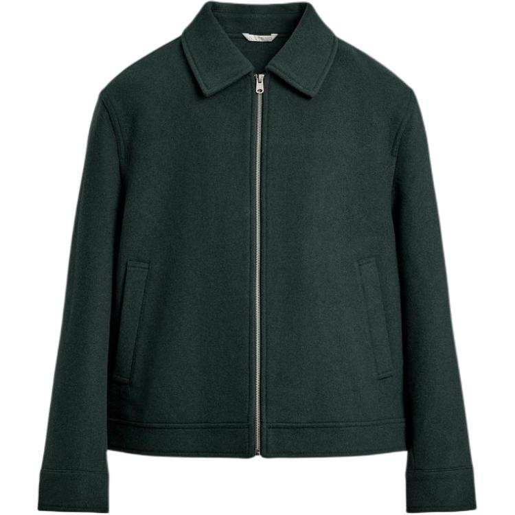 ZARA ZARA Jackets Men's Green Lapel Moderate Other