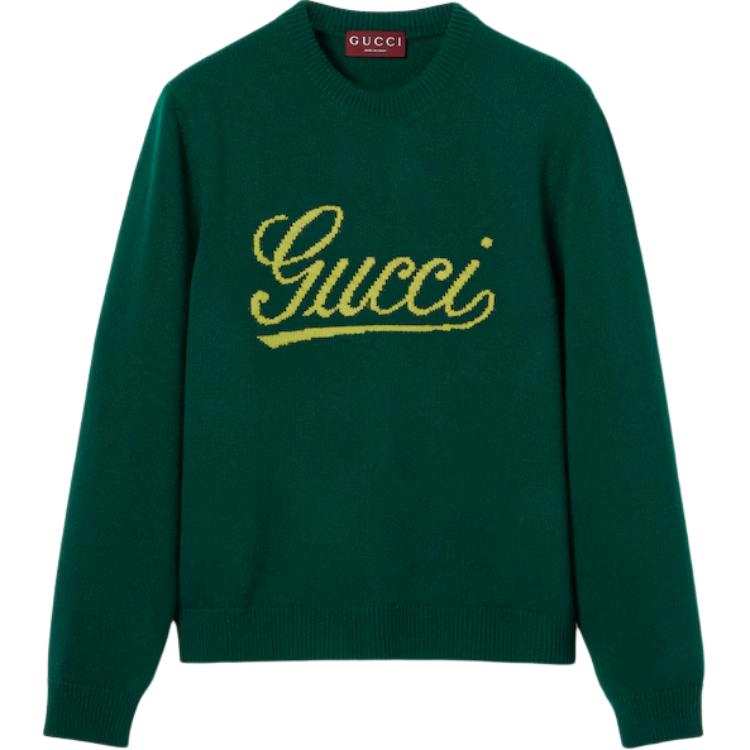 Gucci Knit wool sweater with intarsia