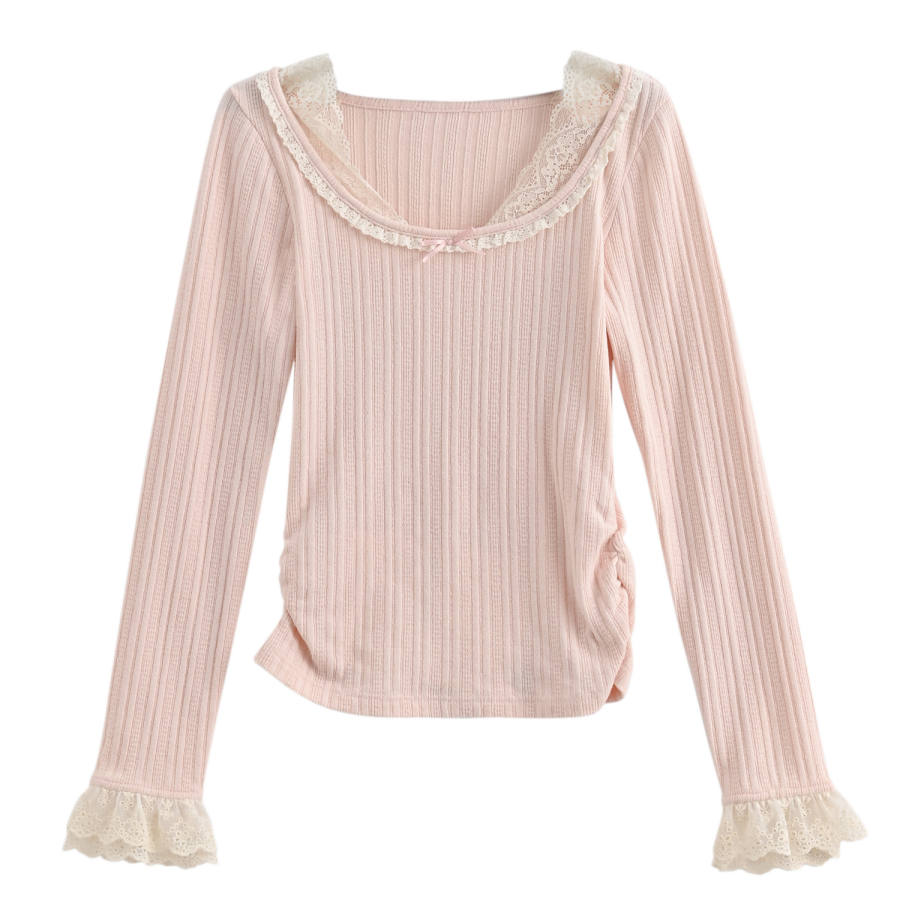 SNBL T Shirts Women's Pink U Neck Moderate