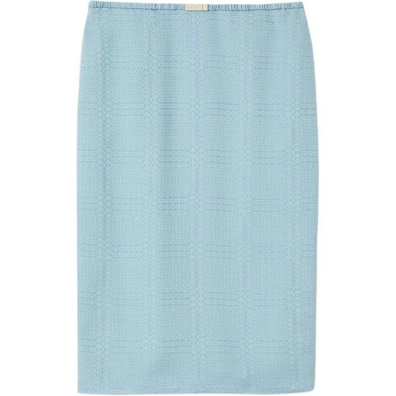 Gucci Interlocking G silk jacquard skirt