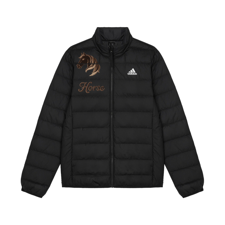 Adidas Adidas Down Jackets Unisex Black Stand Collar Lightweight Down Jacket