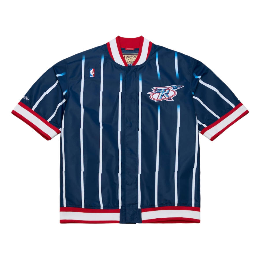 Mitchell Ness Mitchell Ness Shirts Unisex Marine Blue Stand Collar Moderate