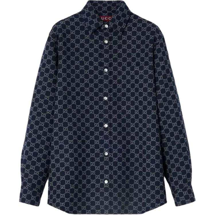 Gucci Gg brushed flannel shirt