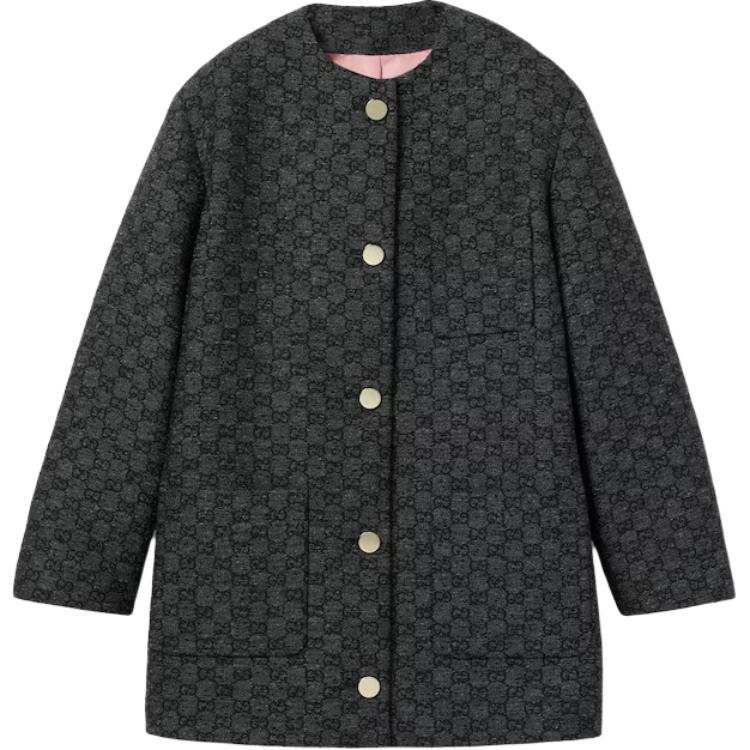 GUCCI Gg Boutonné Wool Tweed Jacket