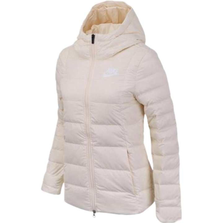 Nike Nike Down Jackets Women's Pink Hooded Moderate Down Jacket