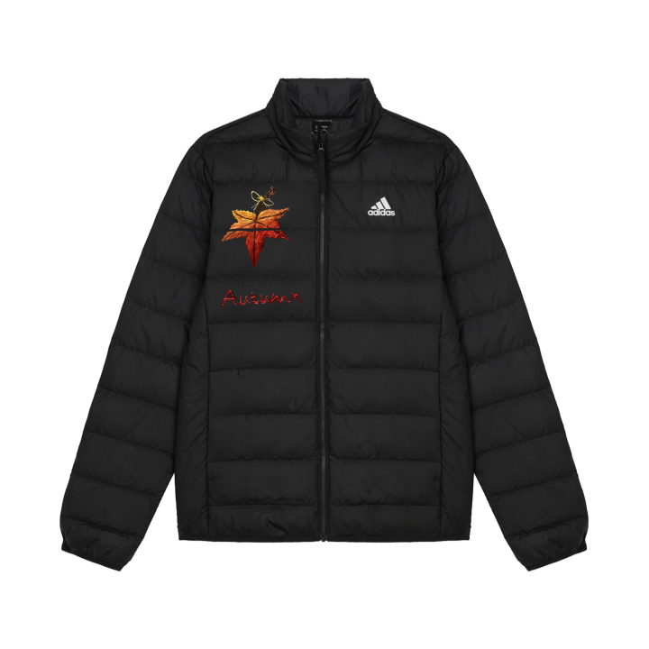 Adidas Adidas Down Jackets Unisex Black Stand Collar Lightweight Down Jacket
