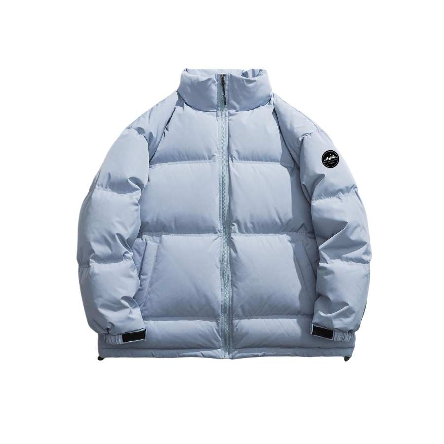 WARRIOR WARRIOR Down Jackets Unisex Stand Collar Fleece Lined Puffer Jacket