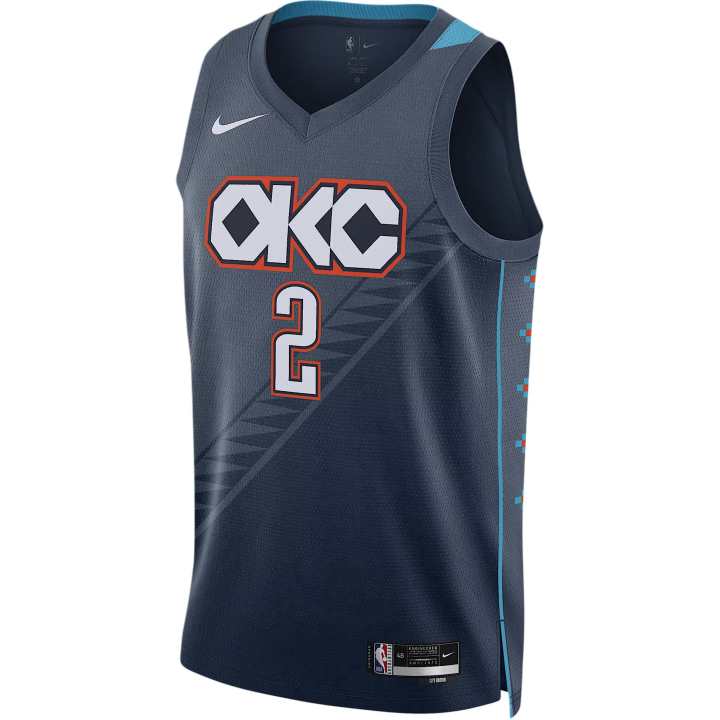 Nike Nike Shai Gilgeous-Alexander Oklahoma City Thunder City Edition Men's Nike Nba Swingman Jersey