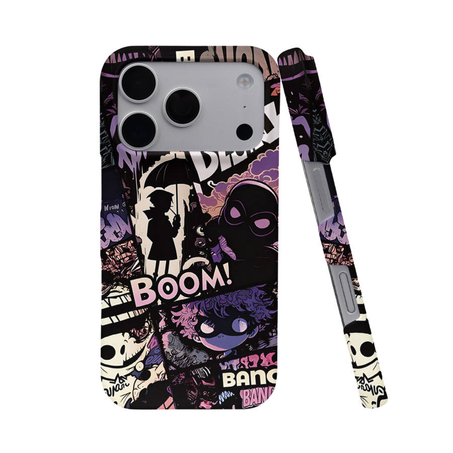Keshami Fully Enclosed Anti Drop Style/Half Cover Magnetic Blue And Purple BOOM Phone Cases