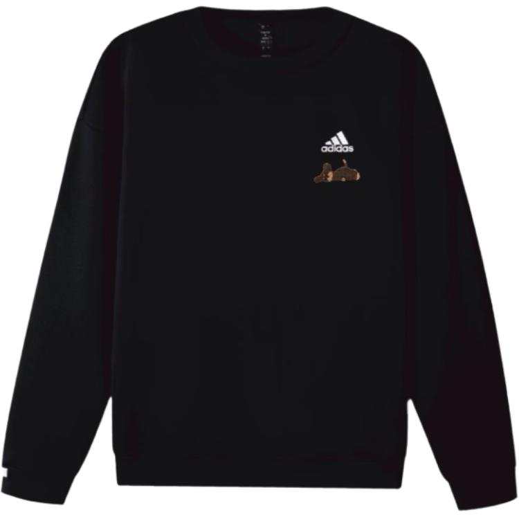 Adidas Adidas Sweatshirts Unisex Black Crew Neck Moderate Regular
