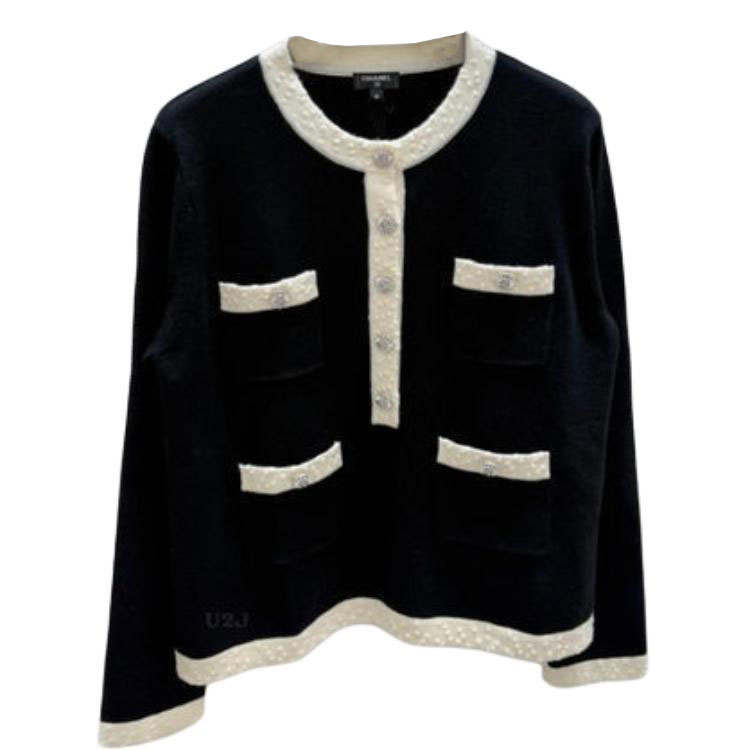 CHANEL Chanel 1995 bouclé-trimmed jacket