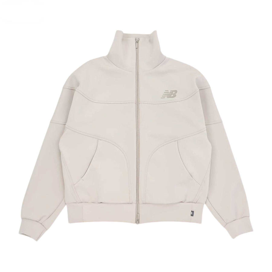 New Balance New Balance Jackets Women's Beige Stand Collar Moderate Other