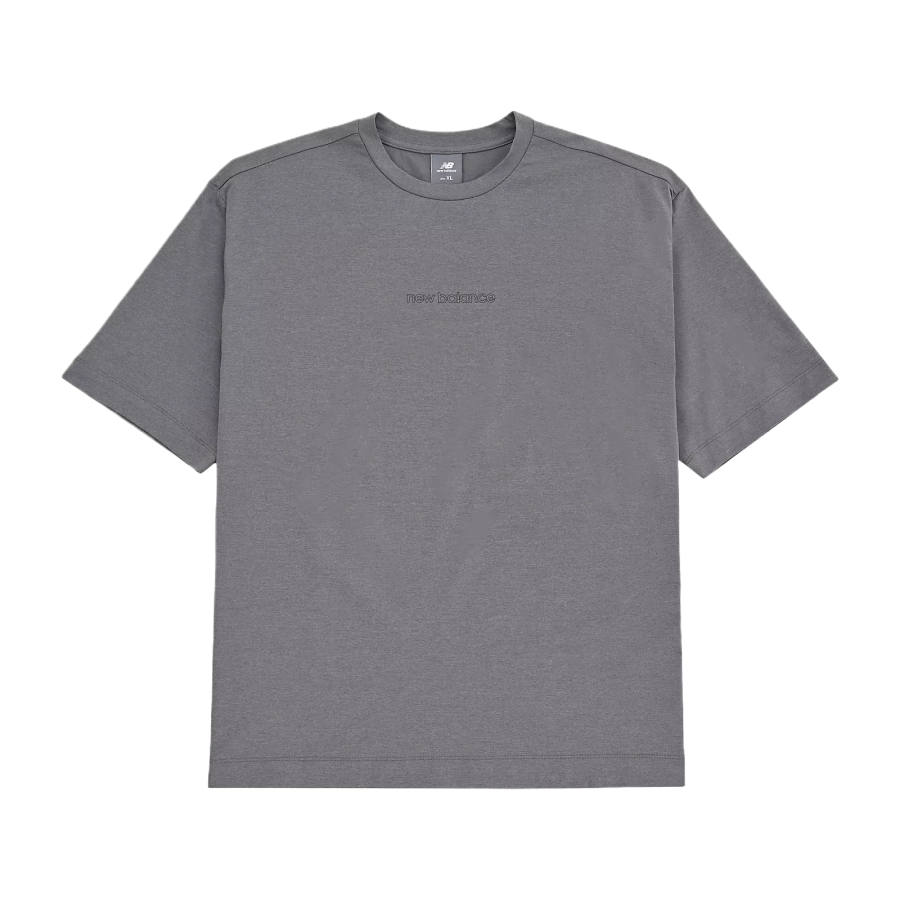 New Balance New Balance T Shirts Men's Gray Crew Neck Moderate