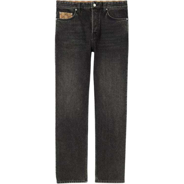 Gucci Washed cotton denim pant