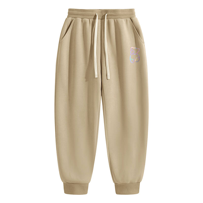 MINISO Casual Pants Unisex Thickened And Fleece Lined Cuffed Pants