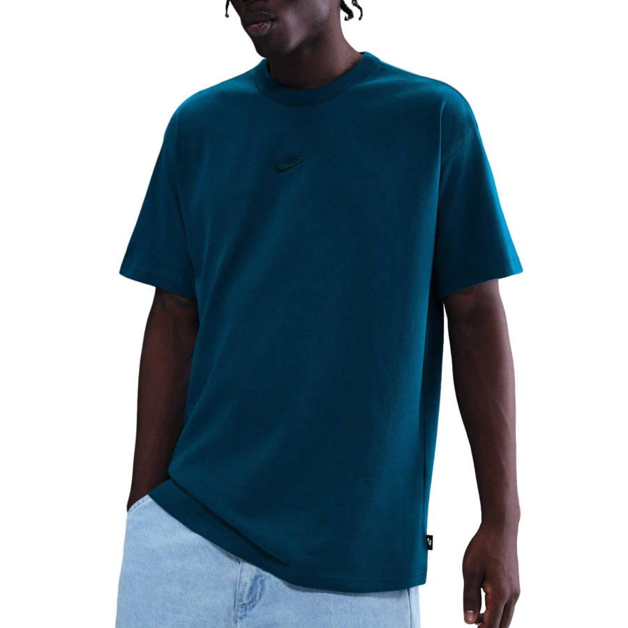 Nike Nike Sportswear T Shirts Men's Blue Crew Neck Moderate